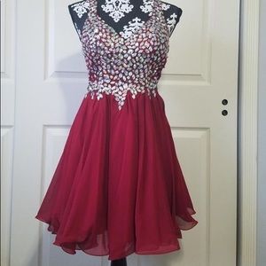 Red homecoming dress